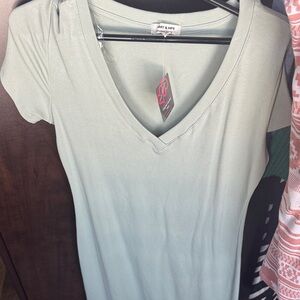 Women's V-Neck dress - Green